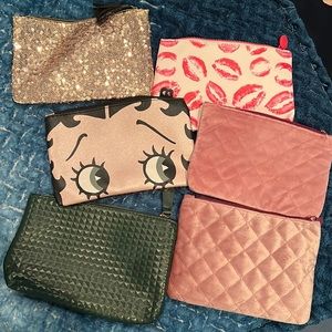 Collection of small (approx. 6”x4”) Ipsy bags!